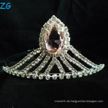 Prinzessin Tiara Festzug Tiara mit farbigem Stein, Bulk Prinzessin Strass Tiaras